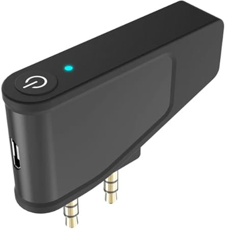 Ricardonty Bluetooth 5.3 Airplane Airline Flight Adapter A2DP Transmitter for Aonic 40 50 Wireless Noise Cancelling Headphones