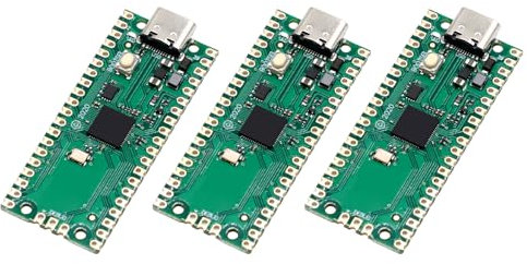 ARCELI Microcontrolador flexible para Raspberry Pi Pico, 3 unidades, basado en la placa de desarrollo Raspberry Pi RP2040, procesador ARM Cortex M0+ de doble núcleo, compatible con C/C ++/Python