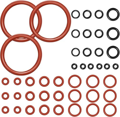 KASURE Lot de 45 Kit D'entretien Joints Toriques, Compatible avec les Joint Machines à Café Philips Saeco Spidem Gaggia, pour Groupe D'Infusion, Unité D'Infusion, Soupape de Support