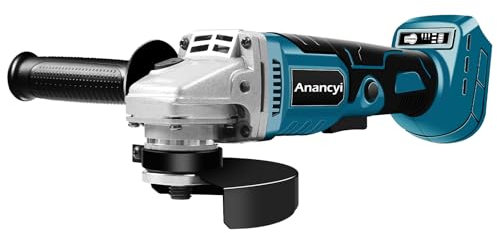Smerigliatrice angolare a batteria per batteria Ma-kita 18 V, motore brushless, diametro disco 125 mm, 3 velocità 10000 RPM, con scanalatura Quick-Fix (senza tagliere, batteria e caricatore)