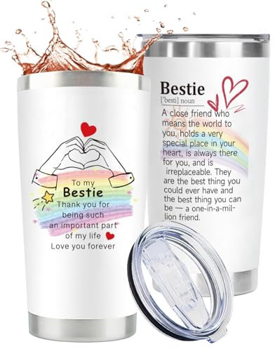 VivaJoy Friend Gifts for Women - Bestie Gift Tumblers 20oz, Special Friend Present for Girls for Graduation, Birthday, Female, Christmas