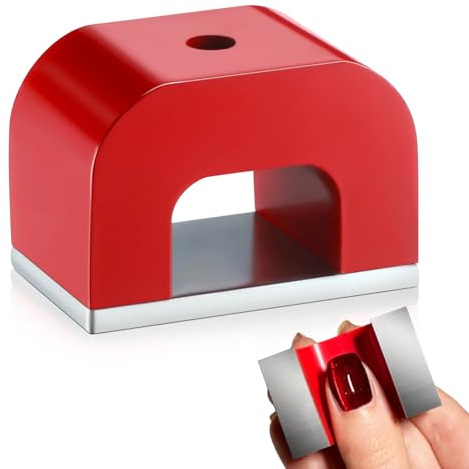 Gulfmew Horseshoe Alnico Magnet U Shaped Magnet for Doing Velvet Nail(22 lb Pull)
