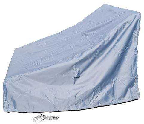 XXL Schutzhülle Abdeckhaube Regenschutz für Waldsofa Traumliege Sonnenliege Relaxliege Gartenliege Himmelsliege Wellnessliege Saunaliege (Hellgrau, Wetterschutzhülle XXL)