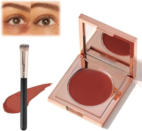 Colored Clay Undereye Corrector, Color Corrector for Dark Circles,Cc Cream Foundation Under Eye Hydrating Concealer,Waterproof and Light Long Lasting Foundation, Concealing Dark Circles (Red)
