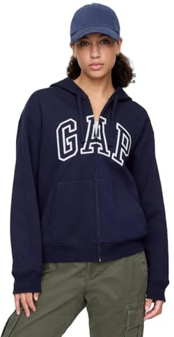 Gap Kapuzenpullover mit Logo für Damen, durchgehendem Reißverschluss