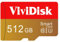 Vividisk Micro SD Memory Card 512GB with Adapter, TF Card Full HD, Fast Speed TF Memory Card for Security System, Camera, Smartphone, Dash Cam, Drone, Data Storage Mini SD Card