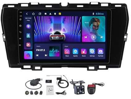Radio estéreo Android 12 para SsangYong Tivoli 2019-2023, pantalla de 9 pulgadas, Carplay integrado, Android Auto, controles en el volante, Bluetooth, FM, AM, cámara de respaldo, control de voz (M150