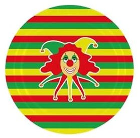 LP Divertissements Lot de 6 - Lot de 8 assiettes en carton motif clown 23cm