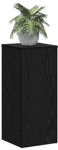 vidaXL Support de Plante 2 pièces Chêne noir 30 x 30 x 70 cm