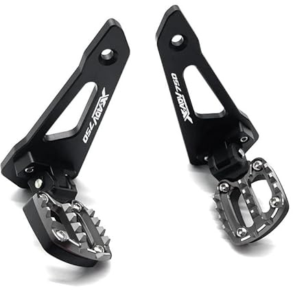 Cale Pied Moto Utilisation adaptée for HONDA X-ADV 750 X ADV XADV750 XADV 2021-2023 accessoires de moto repose-pieds arrière pliants passager(Logo Titanium)