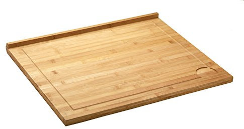King Collection T1590001 Planche à Découper Géant en Bambou avec Rainure pour Collecte Liquides
