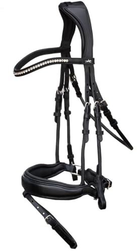 Schockemöhle Anatom. Dressur-TRENSE Premium Malibu Größe X-Warmblut, Farbe schwarz