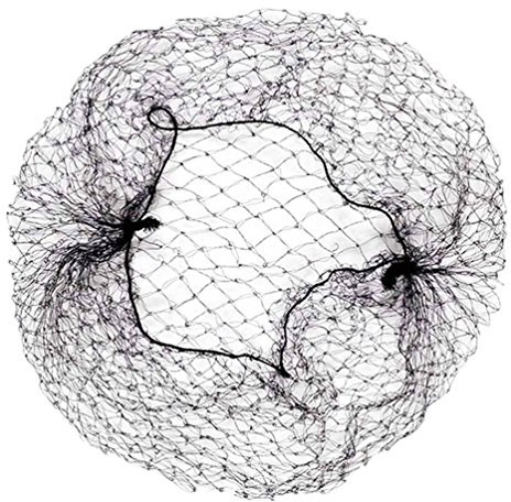 OMORFIEER Haarnetze für Brötchen, Netze für Ballettmädchen, Haarnetz für Perücke, 20 Stück, 30,5 cm, Schwarz