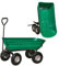 KCT 75 Litre Garden Trolley Tipper Cart Trailer with Soft Grip Handle Pull Along Cart