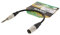 Sommer Cable Basic+ 90cm Audioadapter XLR Stecker 3-pinl auf 1x Klinke 6,3mm Stecker 3-pol Patch Pedal Instrument Kurzkabel 0,9m - HBP-XM6S-0090