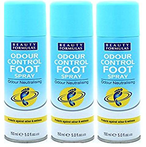 Beauty Formulas 3 x Foot Care Odour Control 150ml