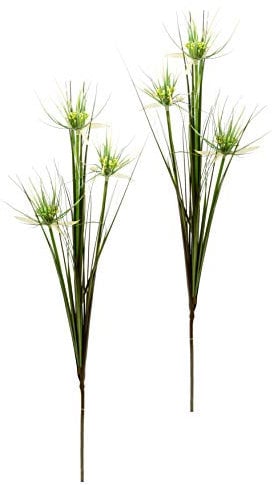 Papyrus im Grasbusch Graszweig Dekozweig Zweige Kunstgras Kunstblumen Uferschilf Ufergras Gras künstliche Pflanze Ziergras Schilf Federgras Kunstpflanzen Solitärgras Einzelblume Stielblume Seidenblume