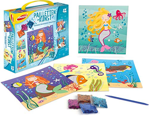 Joustra - Kreativ- und Bastel-Set Pailetten-Kunst - fantasievolle Unterwasserbilder