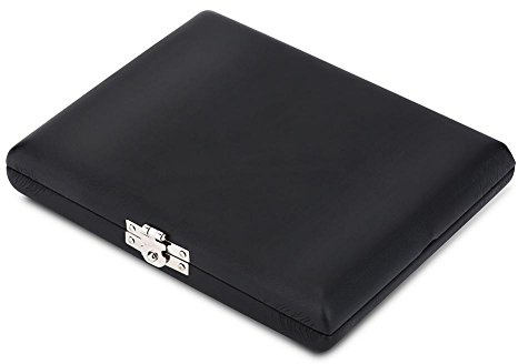 Oboe Reeds Case, Holz + PU Lederbezug Oboe Reed Fall Aufbewahrungsbox für Oboe Reeds Holder