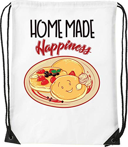 Home Made Happiness Strawberry Pancakes Kordelzug Sack Sack Wanderhalle