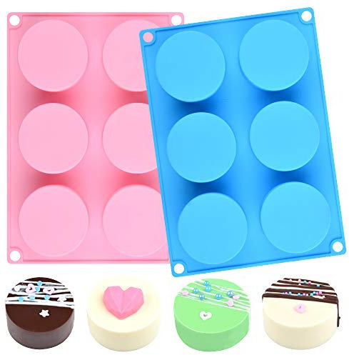 Moldes de silicona para galletas redondos (2, multicolor)