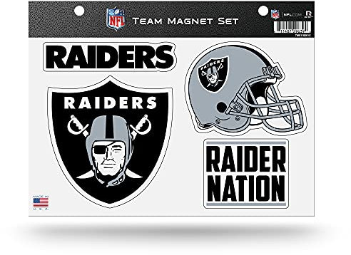 Rico Industries NFL Football Las Vegas Raiders Alternate Team Magnetbogen