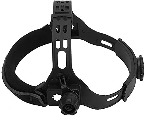 Schweißhelm-Stirnband, kompakte Größe Hochleistungs-Schweißmasken-Stirnband, Kunststoff humanisiert für industrielle Schweißanwendungen(Schwarz)