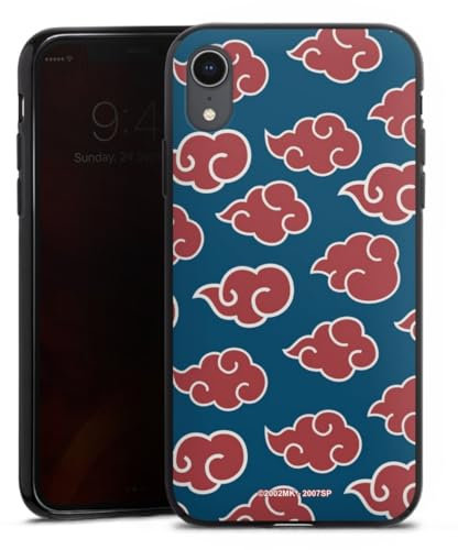 DeinDesign Silikon Hülle kompatibel mit Apple iPhone Xr Case schwarz Handyhülle Naruto Shippuden Offizielles Lizenzprodukt Akatsuki