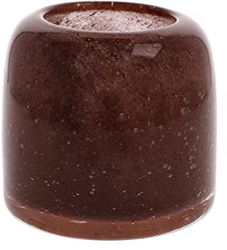 Vase en Verre ambré Dusk Marron 9 cm