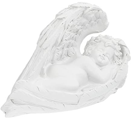 BESPORTBLE Engel-Figur Aus Kunstharz Schreibtischdeko Harzstatue Heimdekoration Einzigartiges Geschenk Für Familie Und Freunde