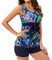Wdgfv Bedruckter Bikini mit hängendem Ausschnitt, sexy, hoch taillierter Damen-Badeanzug Herren Tops Sportlich Bikini 146 MäDchen Bikini Damen GroßE BrüSte Oberteil Badeanzug Shape Damen