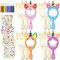 Einhorn Basteln,27 Stück DIY Holzspiegel Handwerk,Mini Holz Spiegel,Holz Einhorn Spiege,Bastelset kindergeburtstag einhorn,Holzspiegel zum Bemalen für DIY Kinder Malen,Kinder Geschenk Party