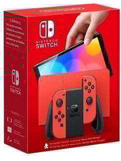 Nintendo Switch OLED Rojo (edición Mario)