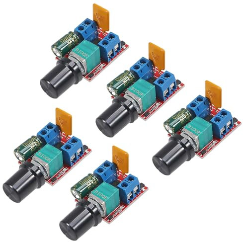 5Pcs 5A DC Motor Speed Controller Modul 3V-35V Schalter Controller LED Dimmer Einstellbar PWM 3V 6V 12V 24V 35V Max 90W