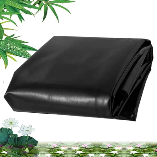 ORANGES HDPE Revestimiento De Estanque,1X5m 6X9m 11X13.0m Lona Estanques 0.12mm Lámina para Fuente De Agua Forro,Agua Base De Estanque Membrana,Jardín Cubierta(Size:8X10m)