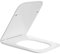 Mass Dynamic Square Toilet Seat Soft Close, One Button Quick Release Toilet Seats for Easy Cleaning, Easy Installation with Top Fixing & Adjustable Hinges, Slim Toilet Seat