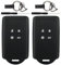 2 Pièces Étui en Silicone Souple pour Clé de Voiture - Protection Contre Chutes, Eau et Rayures - Compatible avec Clio, Espace 5, Master Bus, Talisman, Megane, Scenic, Kadjar(Noir)
