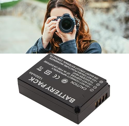Gigicial NB-E12 Replacement Batteries 7.2V 1250mAh,Rechargeable Battery Pack for Digital Camera,Compatible with E-OS M50 M200 M100 100D SX70hs M10 M2 M Kissx7 X7 Micro SLR Camera Battery