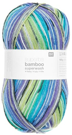 Rico Design Strickwolle Superba Bamboo 420m Handarbeit Strickgarn Farbe 060