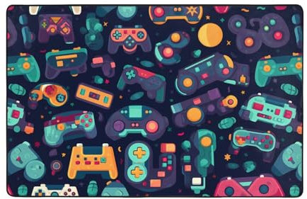 YYHWHJDE Game Video Gaming Printing Carpet 60x39 in Area Rug - Soft to The Touch fine Velvet Washable wear-Resistant