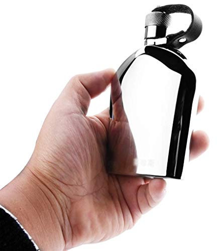 XANAYXWJ Liquor Flasks 5 oz Stainless Steel 18/8#304 Premium Heavy Duty Hip Flask Set-Includes Funnel and Gift Box with Funnel Field Hunt Vodka Drinking Kettle Golf Whiskey Cider Cup