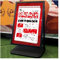 Robuster Plakatständer, 60 x 90 cm, Sandwich-Board, Bürgersteig-Werbeschildhalter mit wasserbefüllbarem Sockel, austauschbares Plakatwandgestell für Einkaufszentren (Farbe: Schwarz