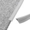 Bande de transition autocollante en PVC pour bordure de moquette et plancher en bois - Bande de moulage pour tapis de porte, moquette et porte, gris (3 m)