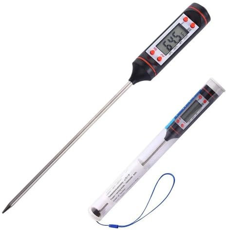 HYX Digital Food Thermometer Meat Thermometer LCD Screen Instant Read Probe for Cooking, BBQ, Water, Meat, Milk Thermometer