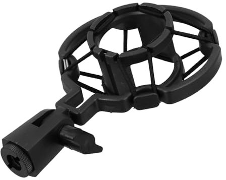 Mikinona Shock Mount Mic Holder for Microphone Shockproof Mount Fixing Bracket Vibration Suspension Holder for Studio Mic Compatible Xlr Microphone for Podcast and Gaming