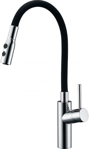 GALYON IMEX Grifo Cocina Flexible - TOKYO Grifo Cocina Monomando con Difusor de 2 Funciones, Cuerpo de Latón, Cartucho Cerámico Ø35mm, Sistema de Ahorro Energético, Diseño Moderno y Funcional