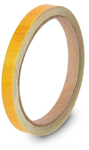 DasWas Strisce Decorative Autoadesive per Auto, Barca, Moto, Decorazione | Strisce Decorative Resistenti Alle Intemperie | Striscia Decorativa 10 mm x 10 m | Strisce Adesive Lucido ORO