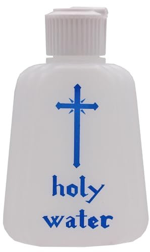 CBC Distributors Holy Water Bottle 150ml Reusable Empty Plastic Dispenser with Easy Flip Sprinkle Top (1)