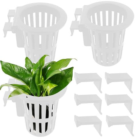 Porta Piante Per Acquario,Vasi Per Piante Acquatiche - Decorazioni Subacquee Per Coltivazione Invaso Sommerso Laghetto E Sistemi Acquaponici Idroponici