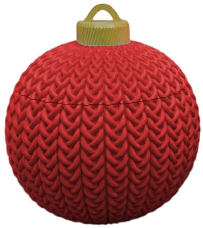 Jukeoiu Palline di Natale, finte decorazioni per albero di Natale all'uncinetto, infrangibili, decorazione per la casa per centrotavola, ghirlande, servizi fotografici, balcone, corona, classe